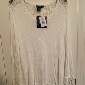 Miss Chievous Flowing Lace Blouse